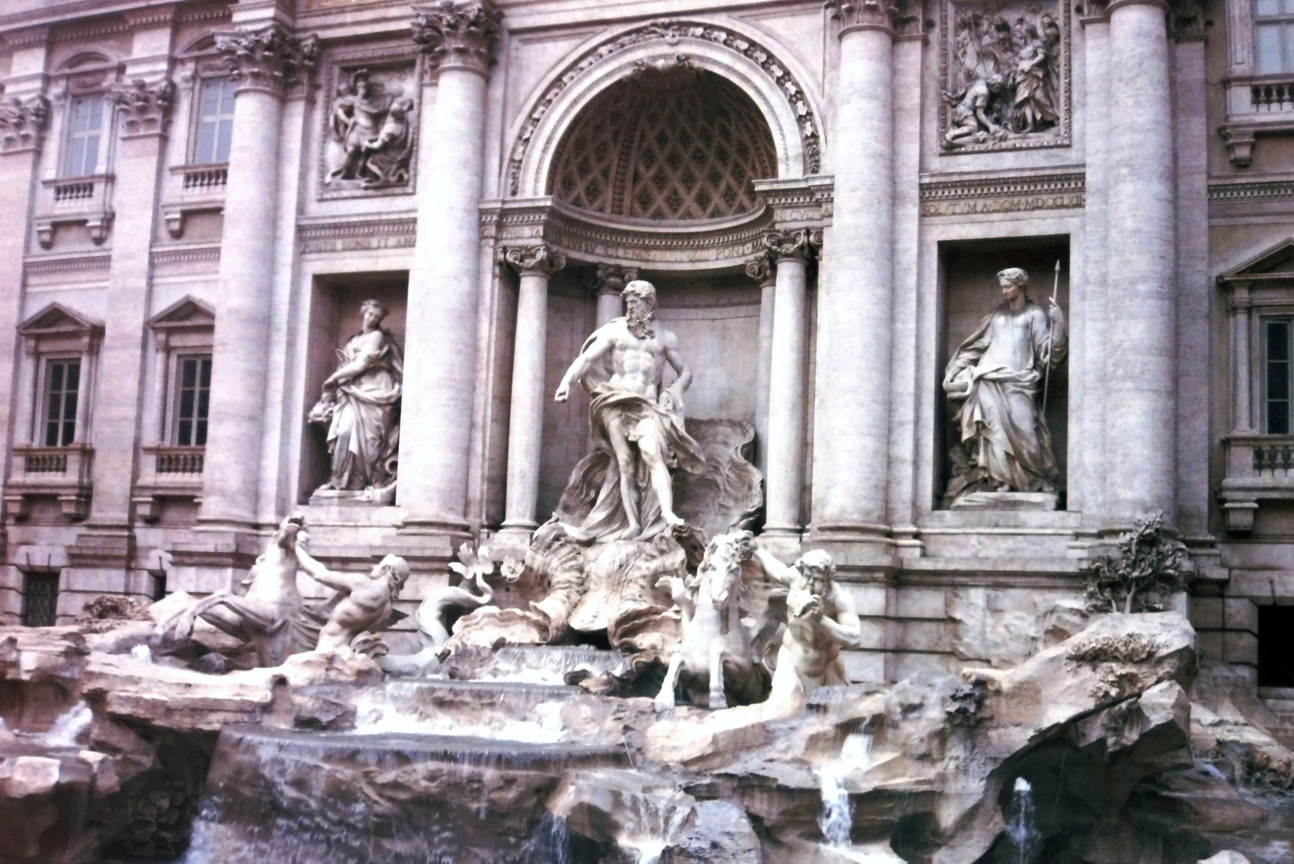 ローマ風景 トレビの泉 銅版画 イタリア】トレビの泉